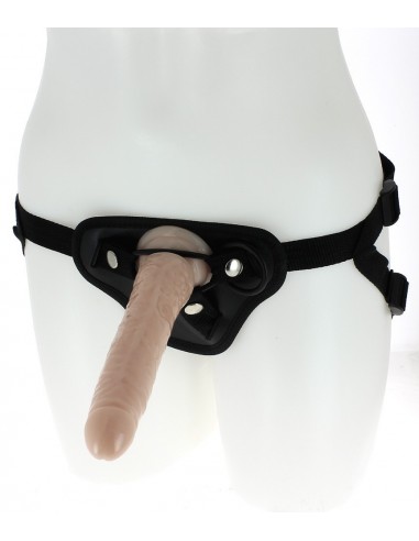 Gode ceinture anal réaliste - 19 cm