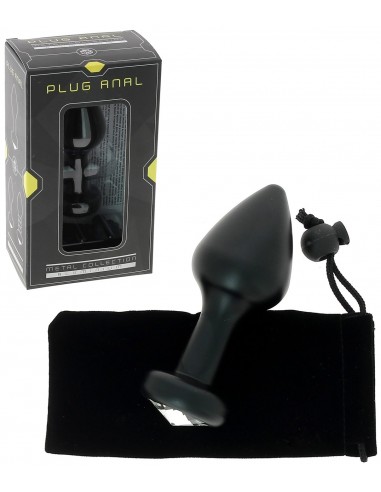 Plug anal noir en aluminium Ø 3,8 cm...