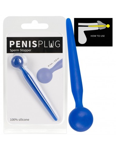Tige A Uretre Penis Plug Bleu en...